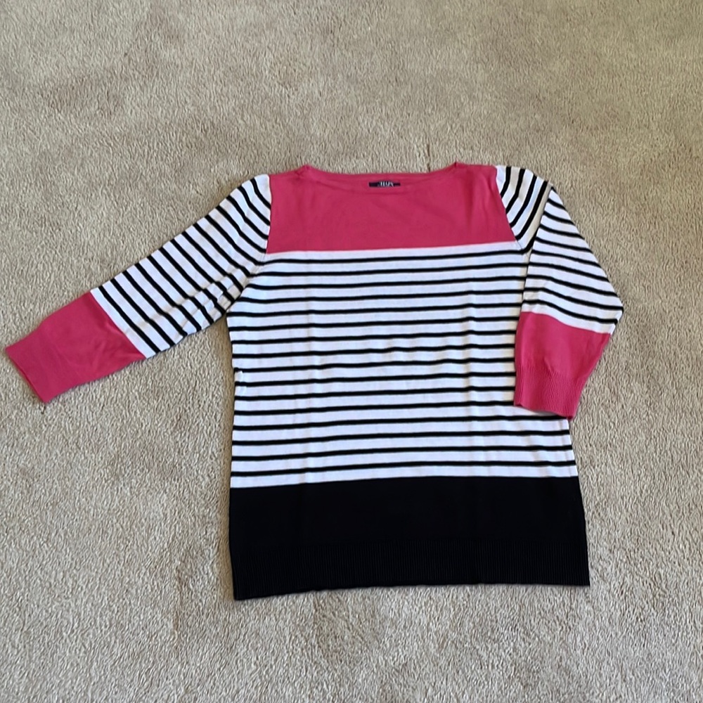 Chaps by Ralph Lauren 3/4 sleeve lightweight sweater.